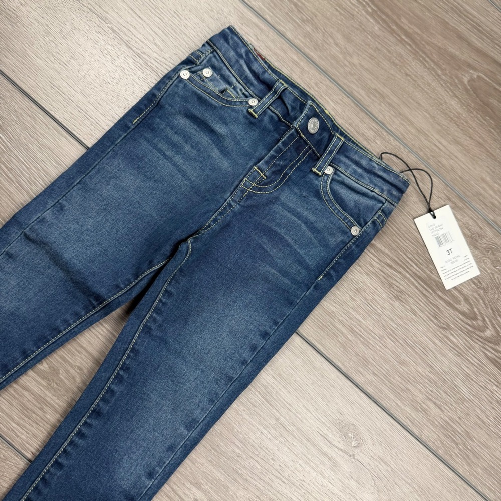 7 For All Mankind Girls Jeans The Skinny Stretch Denim Blue 3T